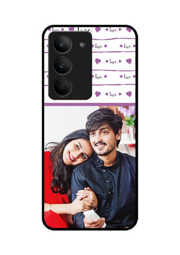 Realme 14x 5G Custom Glass Phone CaseCouples Heart Design