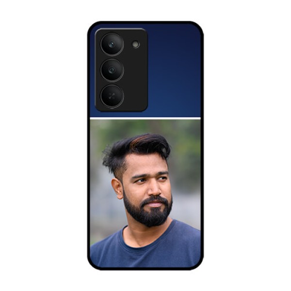 Realme 14x 5G Custom Glass Phone CaseSimple Royal Blue Design Realme 14x 5G Custom Glass Phone CaseSimple Royal Blue Design