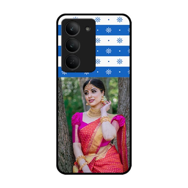Realme 14x 5G Custom Glass Phone CaseSnow Pattern Design