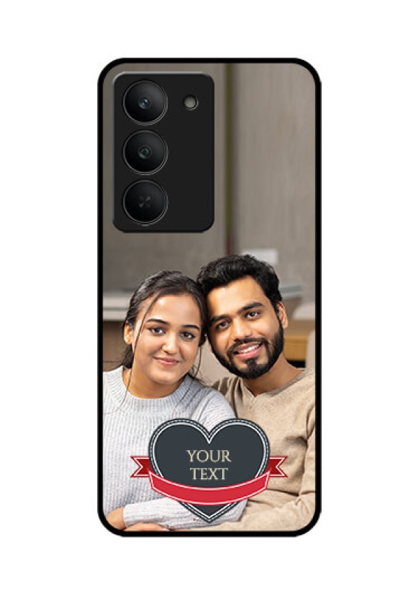 Realme 14x 5G Custom Glass Phone CaseJust Married Couple Design