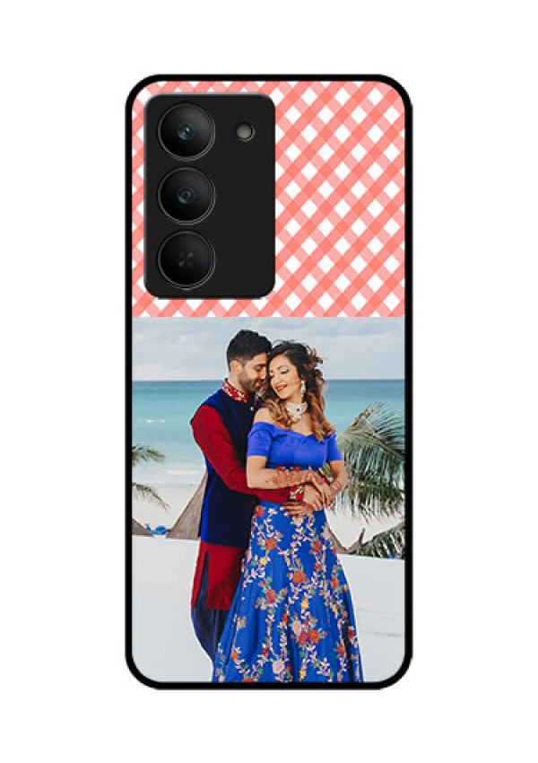 Realme 14x 5G Custom Glass Phone CasePink Pattern Design