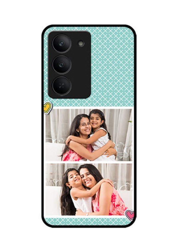 Realme 14x 5G Custom Glass Phone Case2 Image Holder With Pattern Design
