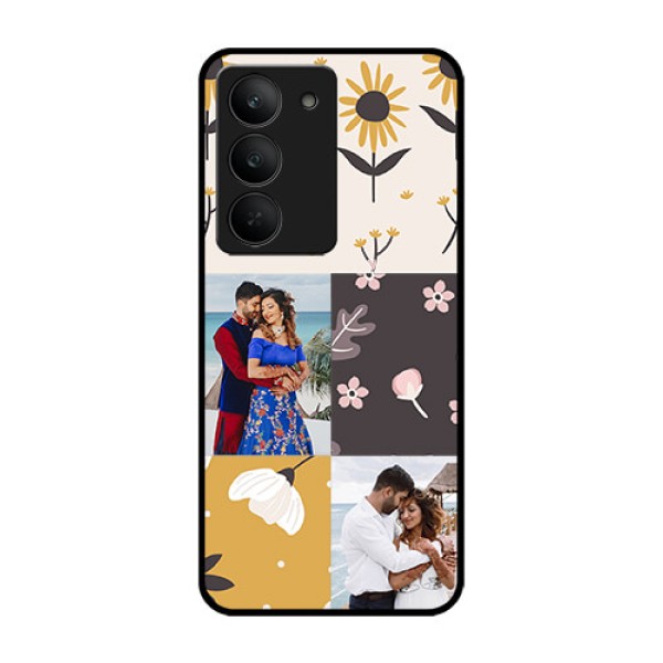 Realme 14x 5G Custom Glass Phone Case3 Images With Floral Design Realme 14x 5G Custom Glass Phone Case3 Images With Floral Design