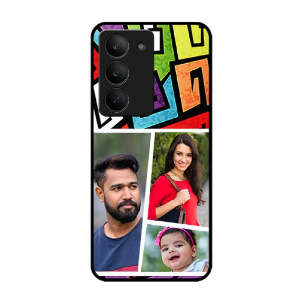 Realme 14x 5G Custom Glass Phone CaseGraffiti Pattern Design