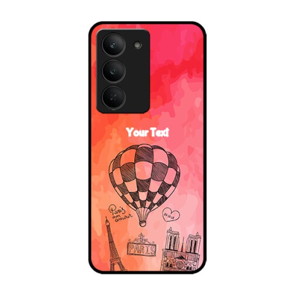 Realme 14x 5G Custom Glass Phone CaseParis Theme Design
