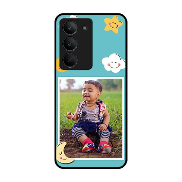 Realme 14x 5G Custom Glass Phone CaseSmiley Kids Stars Design Realme 14x 5G Custom Glass Phone CaseSmiley Kids Stars Design