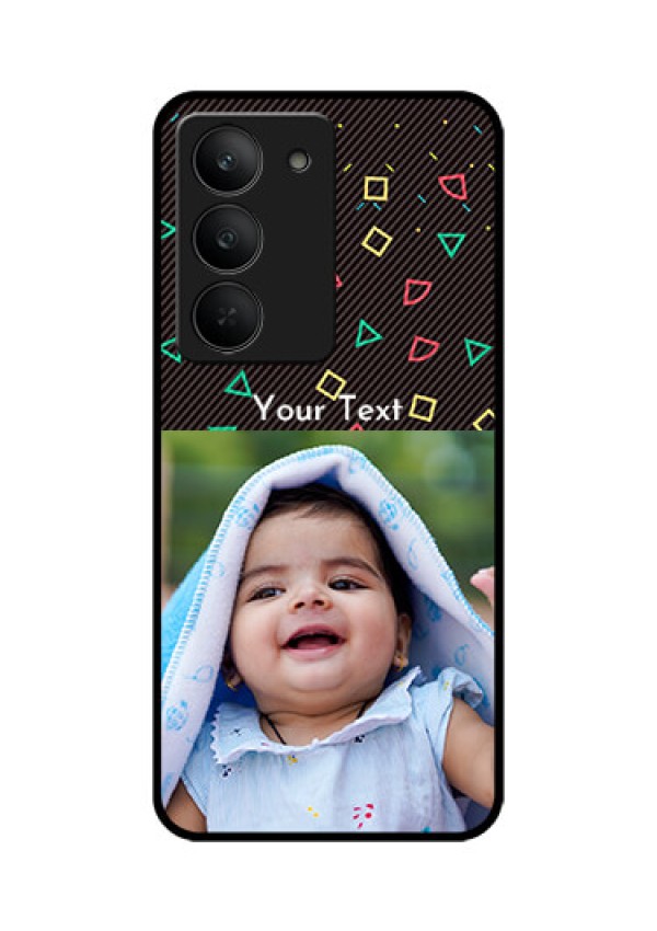 Realme 14x 5G Custom Glass Phone CaseWith Confetti Birthday Design