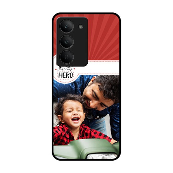 Realme 14x 5G Custom Glass Phone CaseMy Dad Hero Design