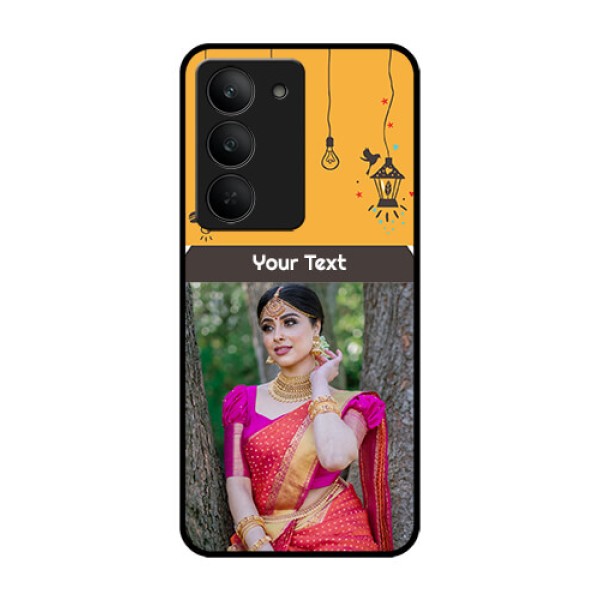 Realme 14x 5G Custom Glass Phone CaseWith Family Picture And Icons
