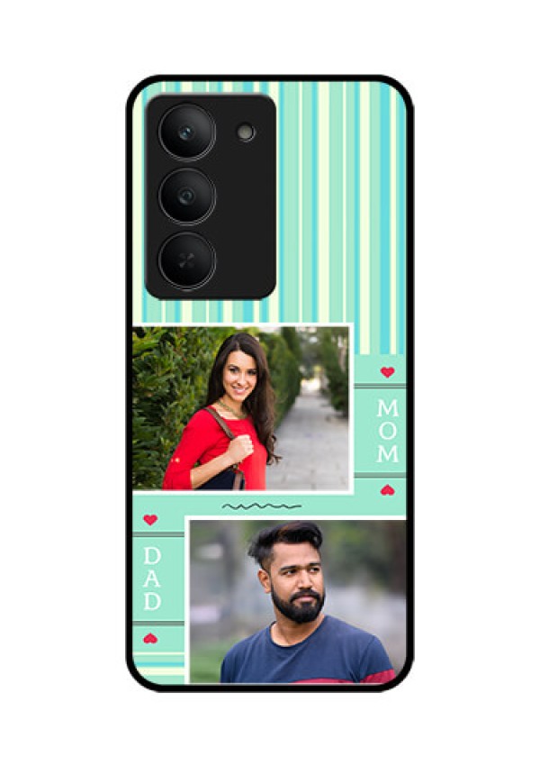 Realme 14x 5G Custom Glass Phone CaseMom and Dad Pic Design