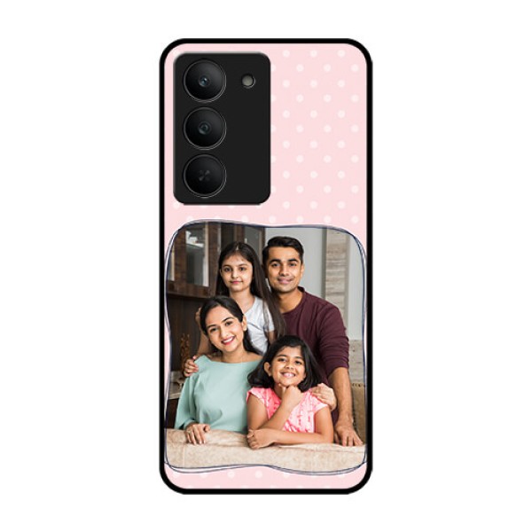 Realme 14x 5G Custom Glass Phone CaseFamily With Dots Design