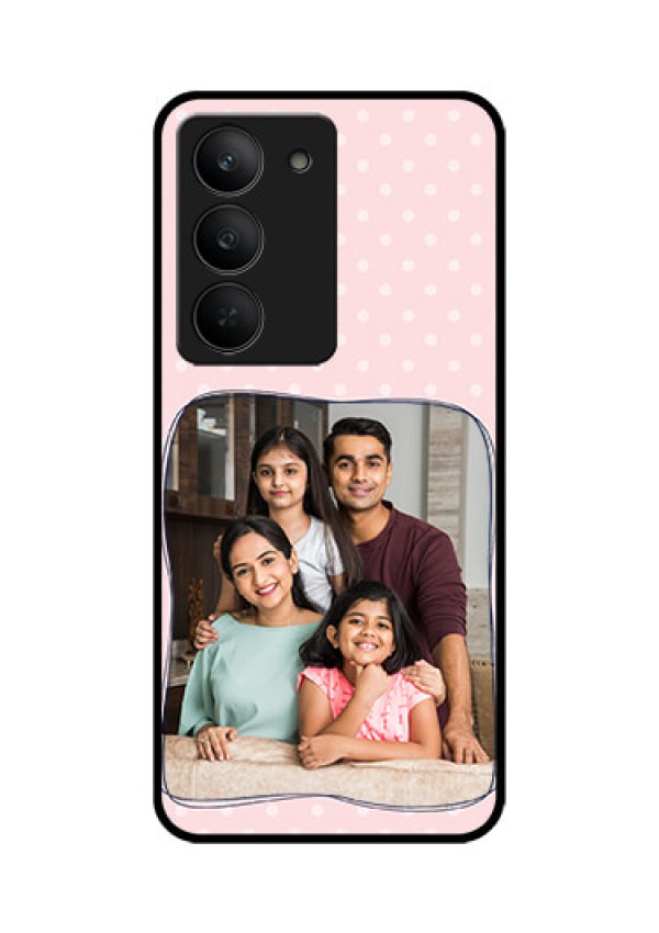 Realme 14x 5G Custom Glass Phone CaseFamily With Dots Design
