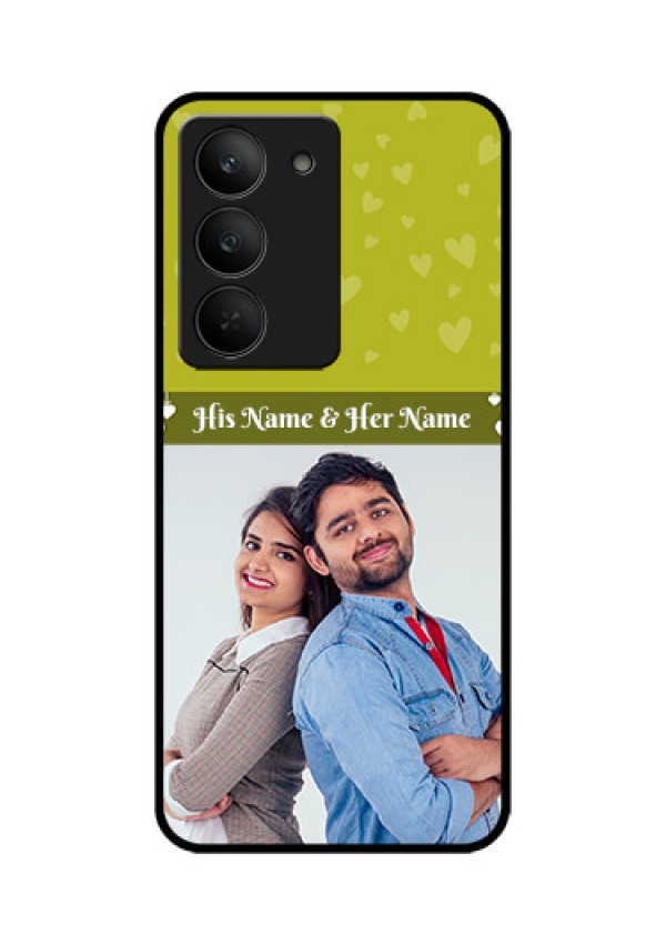 Realme 14x 5G Custom Glass Phone CaseYou and Me Heart Design