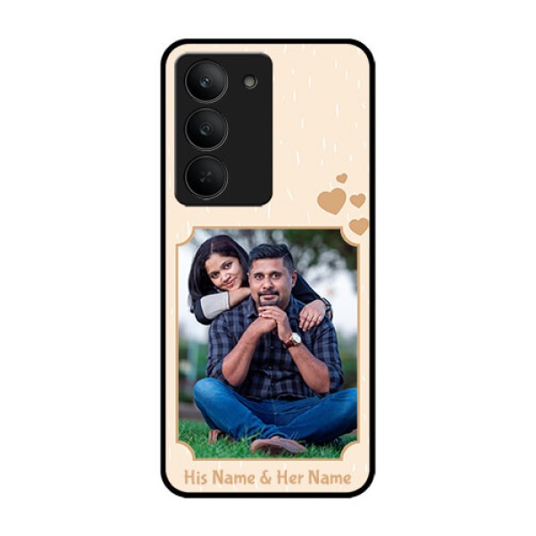 Realme 14x 5G Custom Glass Phone CaseWith Confetti Love Design