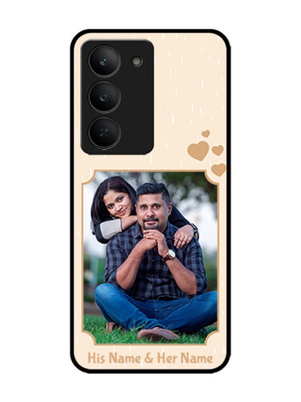 Custom Realme 14x 5G Custom Glass Phone CaseWith Confetti Love Design