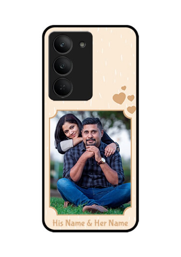 Realme 14x 5G Custom Glass Phone CaseWith Confetti Love Design