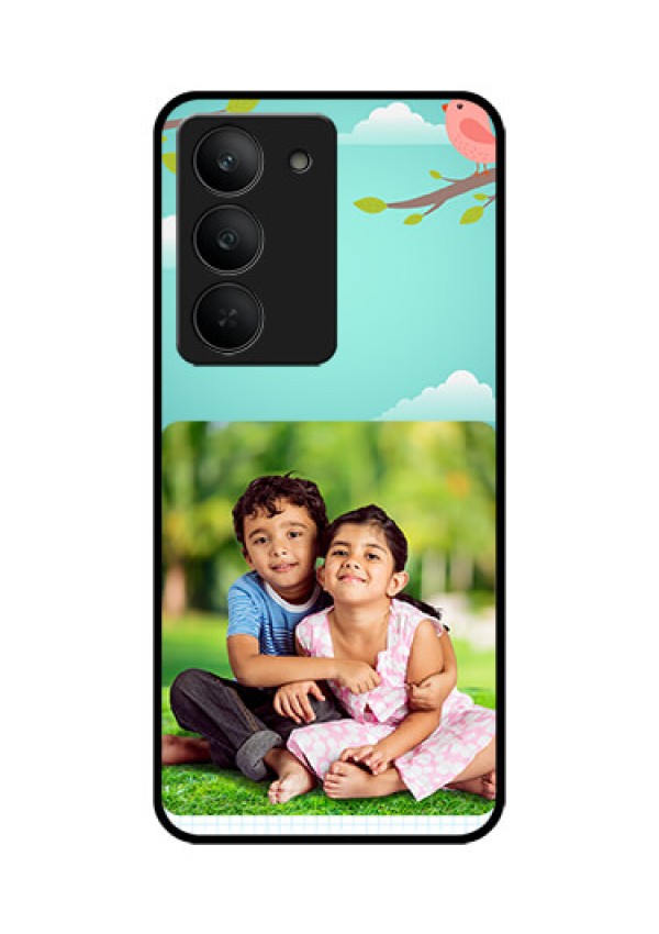 Realme 14x 5G Custom Glass Phone CaseDoodle Love Design
