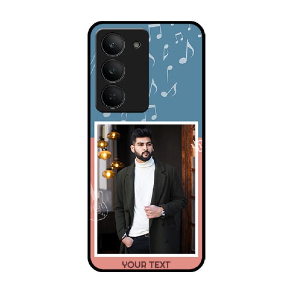 Realme 14x 5G Custom Glass Phone CaseWith Color Musical Note Design Realme 14x 5G Custom Glass Phone CaseWith Color Musical Note Design