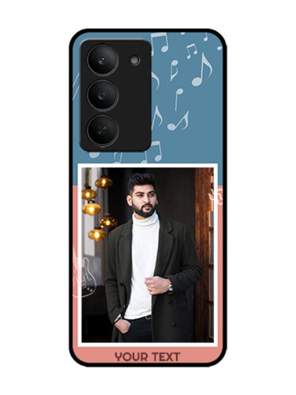 Custom Realme 14x 5G Custom Glass Phone CaseWith Color Musical Note Design