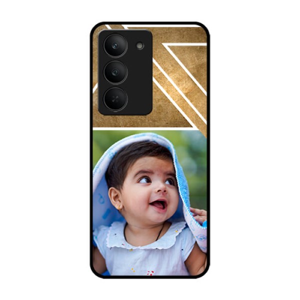 Realme 14x 5G Custom Glass Phone CaseGradient Abstract Texture Design