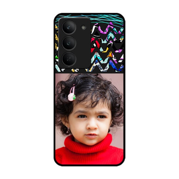 Realme 14x 5G Custom Glass Phone CaseNeon Abstract Design