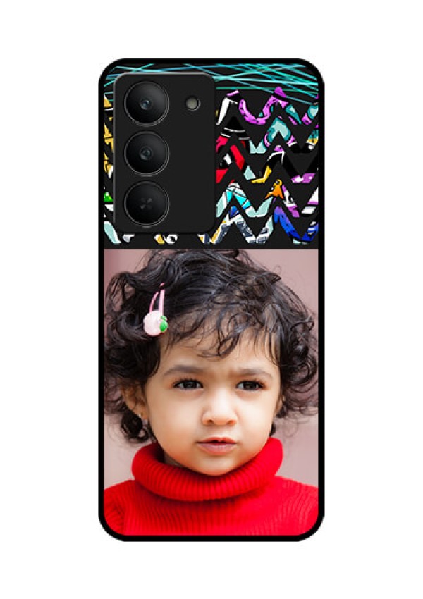 Realme 14x 5G Custom Glass Phone CaseNeon Abstract Design