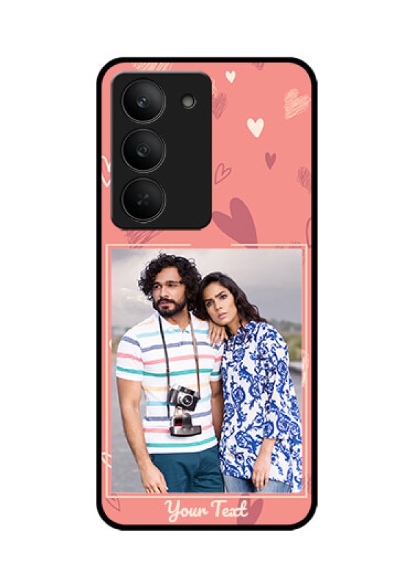 Realme 14x 5G Custom Glass Phone CaseLove Doodle Art Design