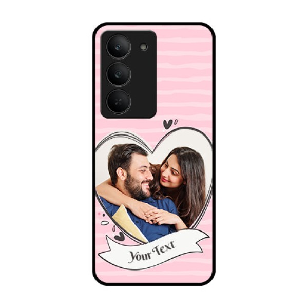 Realme 14x 5G Custom Glass Phone CaseVintage Heart Design