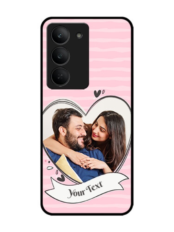 Custom Realme 14x 5G Custom Glass Phone CaseVintage Heart Design