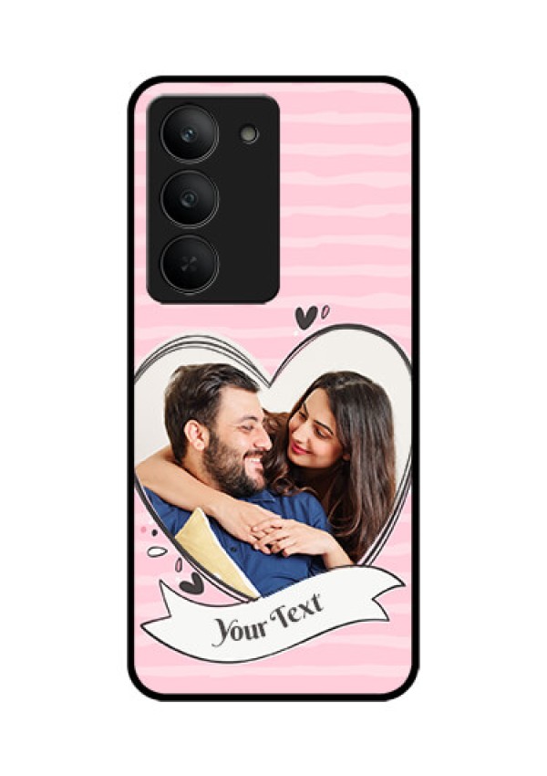 Realme 14x 5G Custom Glass Phone CaseVintage Heart Design