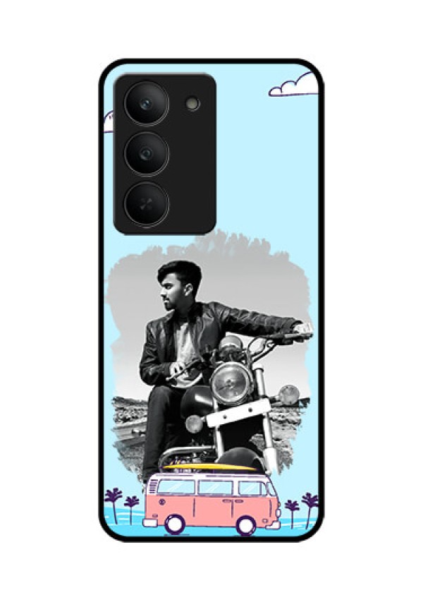 Realme 14x 5G Custom Glass Phone CaseTravel and Adventure Design