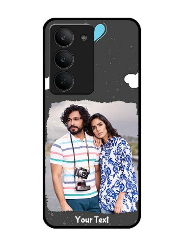 Custom Realme 14x 5G Custom Glass Phone CaseSplashes With Love Doodles Design