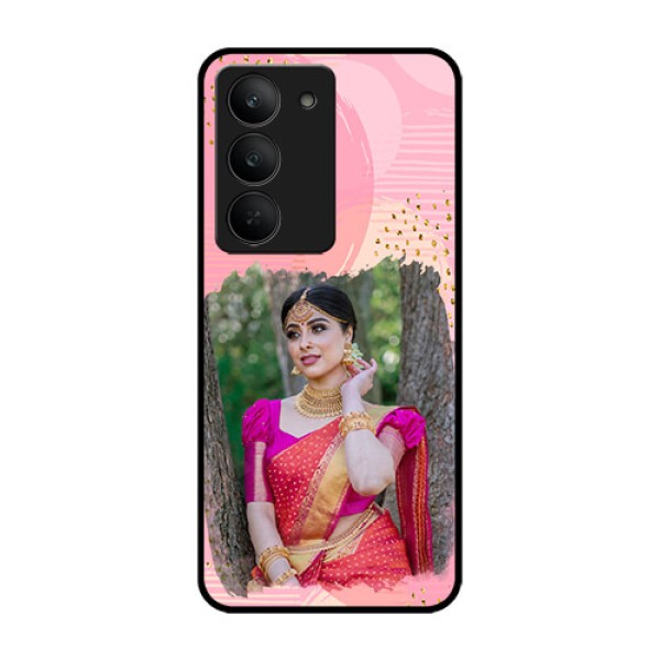 Realme 14x 5G Custom Glass Phone CaseGold Glitter Splash Design Realme 14x 5G Custom Glass Phone CaseGold Glitter Splash Design