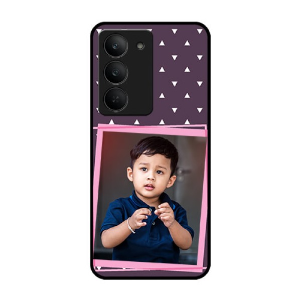 Realme 14x 5G Custom Glass Phone CaseTriangle Pattern Dotted Design Realme 14x 5G Custom Glass Phone CaseTriangle Pattern Dotted Design