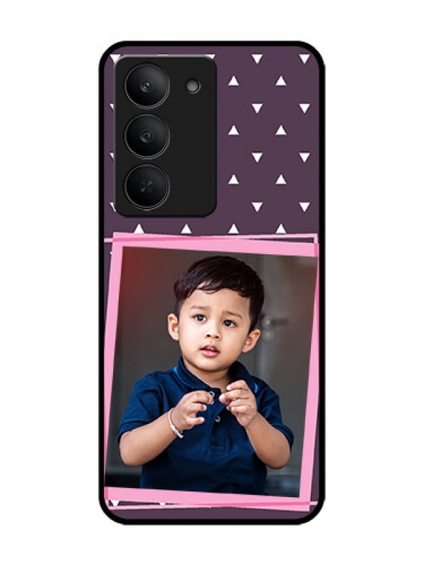 Custom Realme 14x 5G Custom Glass Phone CaseTriangle Pattern Dotted Design