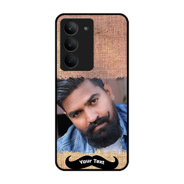 Realme 14x 5G Custom Glass Phone CaseWith Texture Design