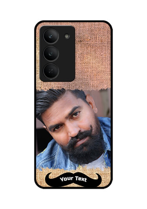 Realme 14x 5G Custom Glass Phone CaseWith Texture Design