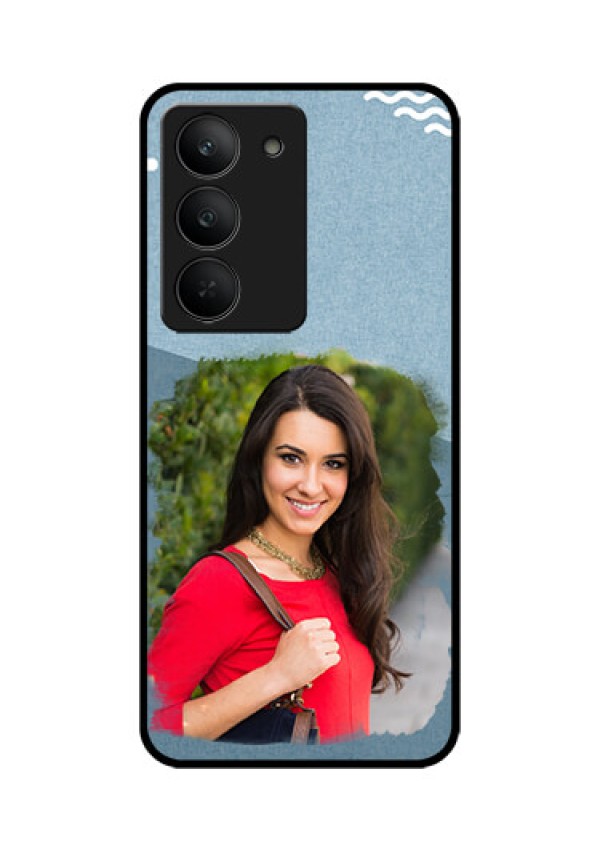Realme 14x 5G Custom Glass Phone CaseGrunge Line Art Design