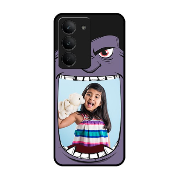 Realme 14x 5G Custom Glass Phone CaseAngry Monster Design
