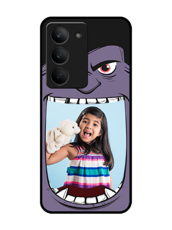 Custom Realme 14x 5G Custom Glass Phone CaseAngry Monster Design