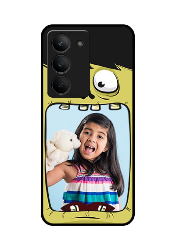 Realme 14x 5G Custom Glass Phone CaseCartoon Monster Back Case Design