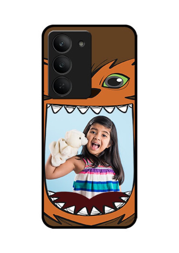 Realme 14x 5G Custom Glass Phone CaseOwl Monster Back Case Design