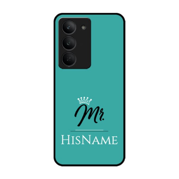 Realme 14x 5G Custom Glass Phone CaseMr With Name Design