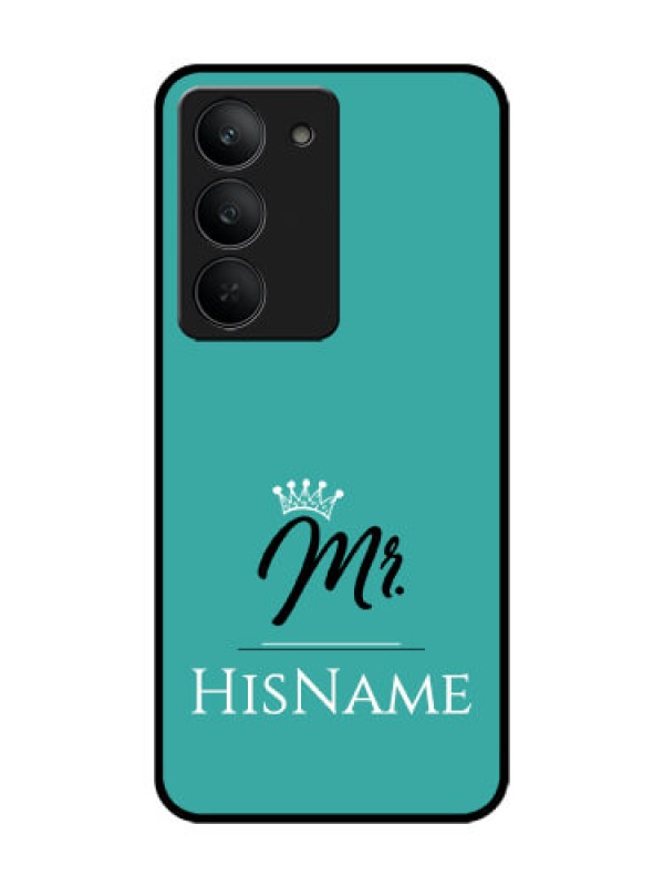 Custom Realme 14x 5G Custom Glass Phone CaseMr With Name Design