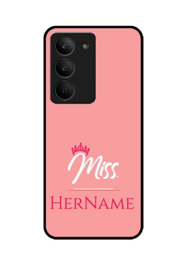 Realme 14x 5G Custom Glass Phone CaseMrs With Name Design