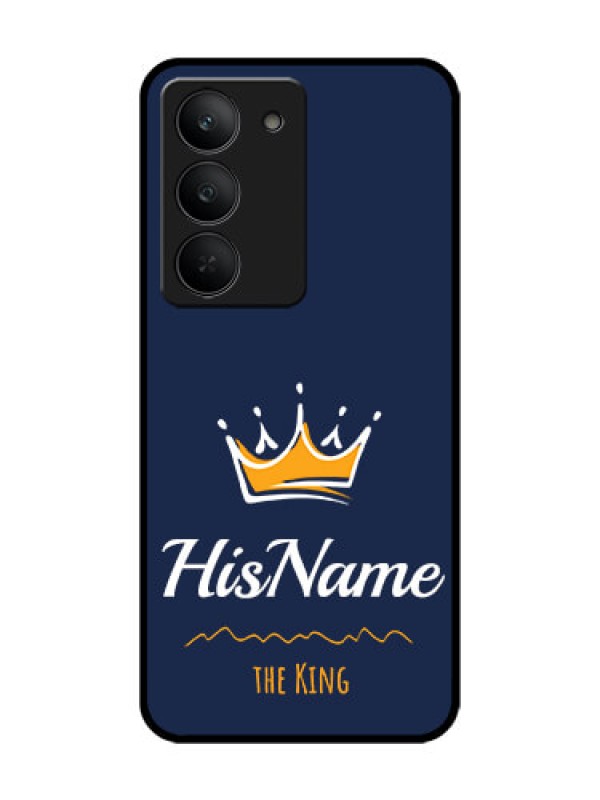 Custom Realme 14x 5G Custom Glass Phone CaseKing With Name Design