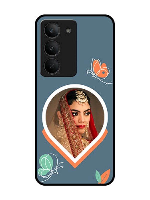 Custom Realme 14x 5G Custom Glass Phone CaseDroplet Butterflies Design