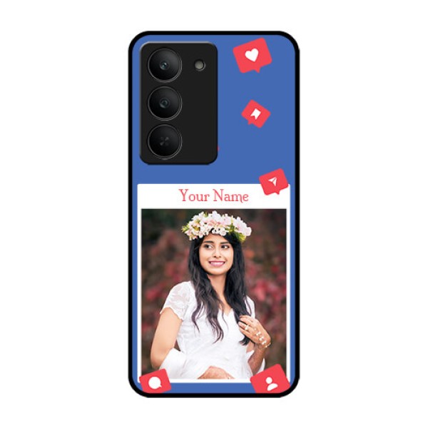 Realme 14x 5G Custom Glass Phone CaseLike Share And Comment Design Realme 14x 5G Custom Glass Phone CaseLike Share And Comment Design