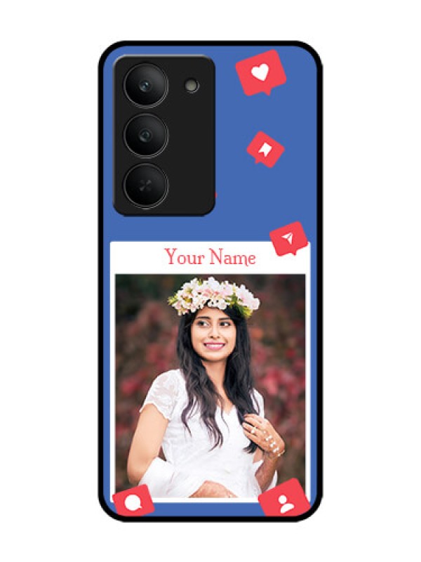 Custom Realme 14x 5G Custom Glass Phone CaseLike Share And Comment Design
