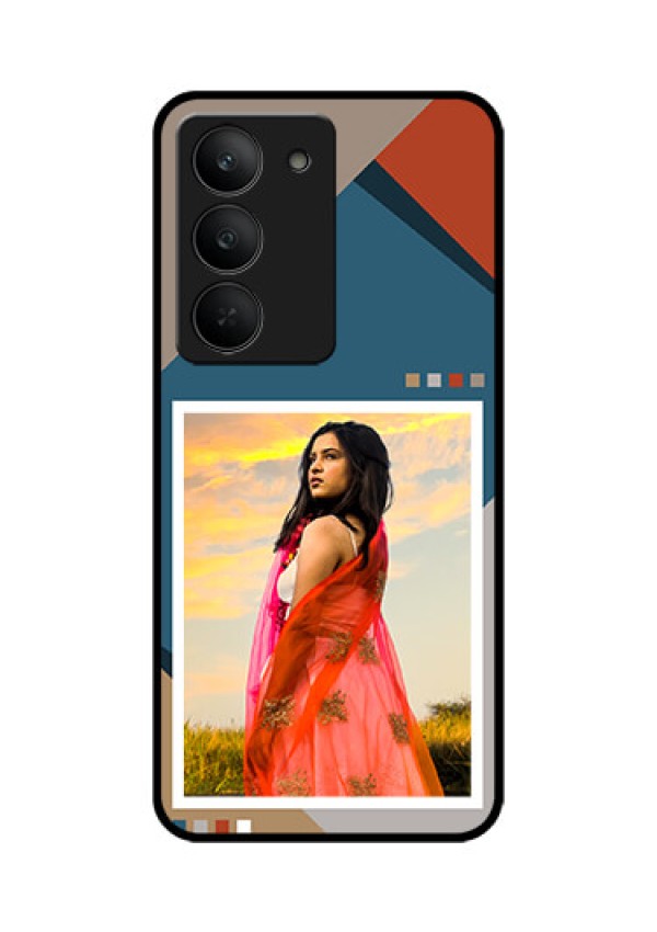 Realme 14x 5G Custom Glass Phone CaseRetro Color Pallet Design